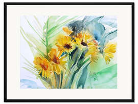 Gerahmter Kunstdruck Feldblumen