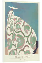 Magnettafel Beach Day - Eleganz an einem windigen Sommertag