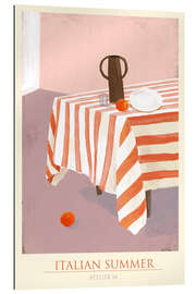 Gallery print Italian Summer - Pink Kitchen Interior