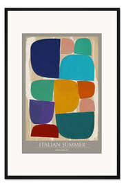 Gerahmter Kunstdruck Italian Summer - Strandszene