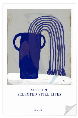 Selvklebende plakat Blue vase still life, Venice I