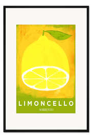 Gerahmter Kunstdruck Italian Limoncello di Sorrento