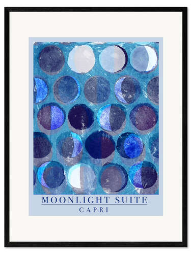 Impression artistique encadrée Moonlight Suite Capri - Italian Vacation
