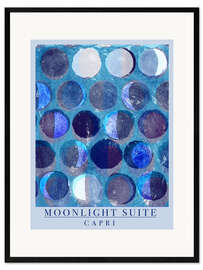 Ingelijste kunstdruk Moonlight Suite Capri - Italian Vacation