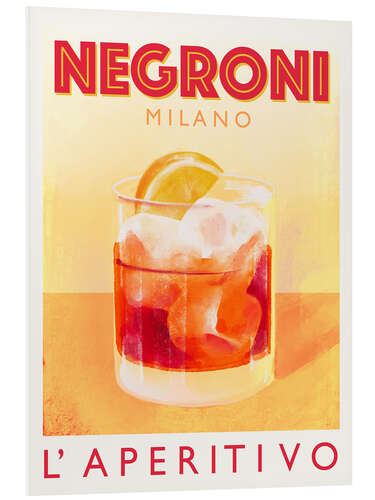 PVC-tavla Negroni Milano, l'Aperitivo Italiano