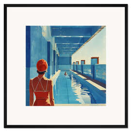 Gerahmter Kunstdruck Swimming