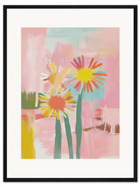 Gerahmter Kunstdruck Big City Flowers