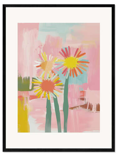 Impression artistique encadrée Big City Flowers