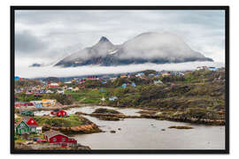 Gerahmter Kunstdruck Sisimiut, Grönland