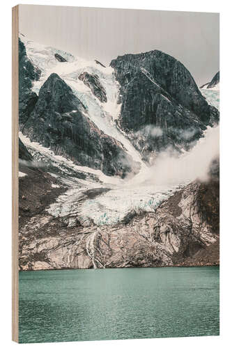 Wood print Eternity Fjord, Greenland II