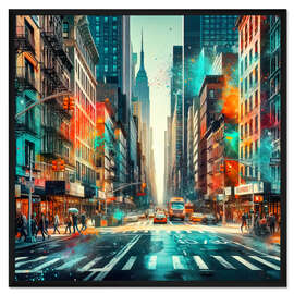Gerahmter Kunstdruck New Yorker Avenue