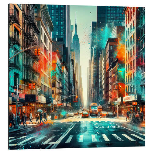 Tableau en plexi-alu New York Avenue