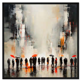 Gerahmter Kunstdruck Under the rain