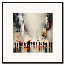 Framed art print Under the rain