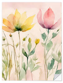 Wall sticker Wildflowers Soft