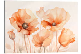 Gallery print Peach Poppy Flowers