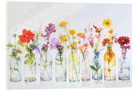 Tableau en verre acrylique Flower Collection