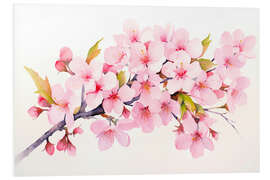 Quadro em PVC Sakura Cherryblossom