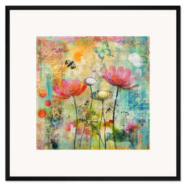 Gerahmter Kunstdruck Wildblumensommer