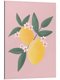 Magnettafel Zitronenblüten