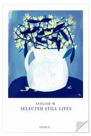 Adesivo murale Selected Still Lifes - Yellow Flowers