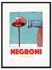 Gerahmter Kunstdruck Negroni Milano