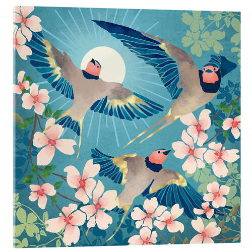 Cuadro de metacrilato Swallows New Beginning I