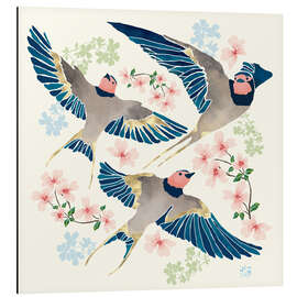 Magnettafel Schwalben Neuanfang II