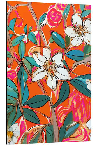 Aluminium print Orange Blossom Forest