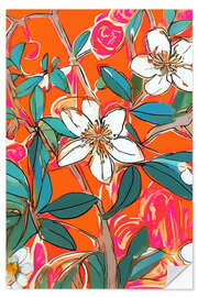 Sticker mural Orange Blossom Forest