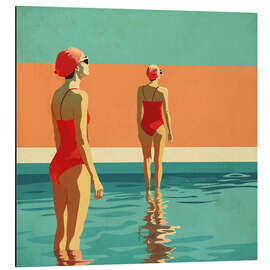 Magnettafel Zwei Schwimmerinnen