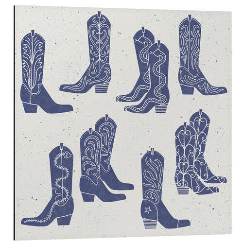 Print på aluminium Cowboy Boots