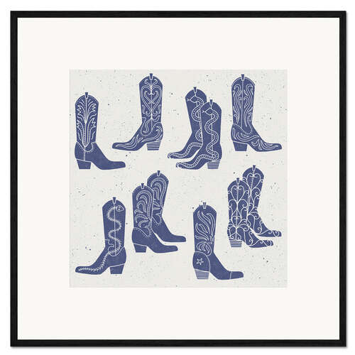 Impresión de arte enmarcada Cowboy Boots
