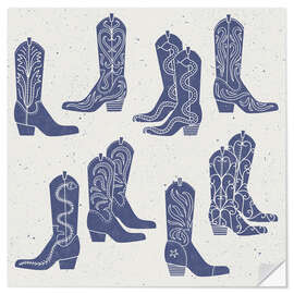 Wandsticker Cowboy Boots