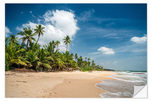 Sticker mural Dream beach near Tangalle, Sri Lanka