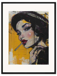 Gerahmter Kunstdruck Die Junge Lady