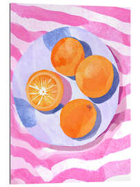 Gallery print Oranges on plate