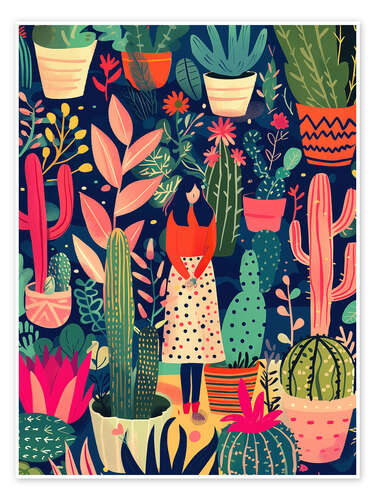 Poster Boho Cactus Lover