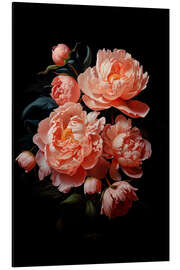 Magnettafel Üppige Barock-Blumen