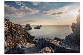 Foam board print Sunset at Pointe de Pen Hir, Brittany