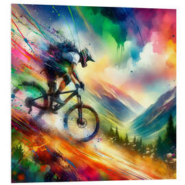 Foam board print Downhill mountain bike III