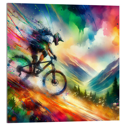 Gallery Print Mountainbike bergab III