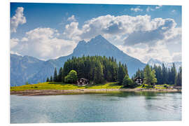 Foam board print House at Lake Arnisee in the Uri Alps II