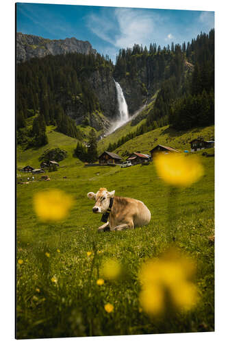 Aluminium print Swiss Alpine Idyll