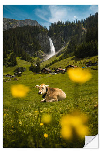 Sticker mural Swiss Alpine Idyll