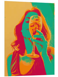 Foam board print Aperol Spritz Queen in great colours