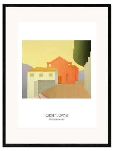 Ingelijste kunstdruk Torsten Jovinge - Klostret, Menton, 1933