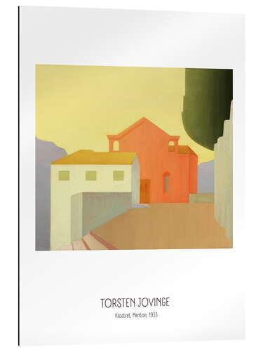 Tableau en plexi-alu Torsten Jovinge - Klostret, Menton, 1933