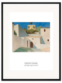 Gerahmter Kunstdruck Torsten Jovinge - Sunlit facades in Cagnes sur Mer, 1927