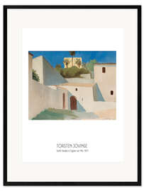 Ingelijste kunstdruk Torsten Jovinge - Sunlit facades in Cagnes sur Mer, 1927